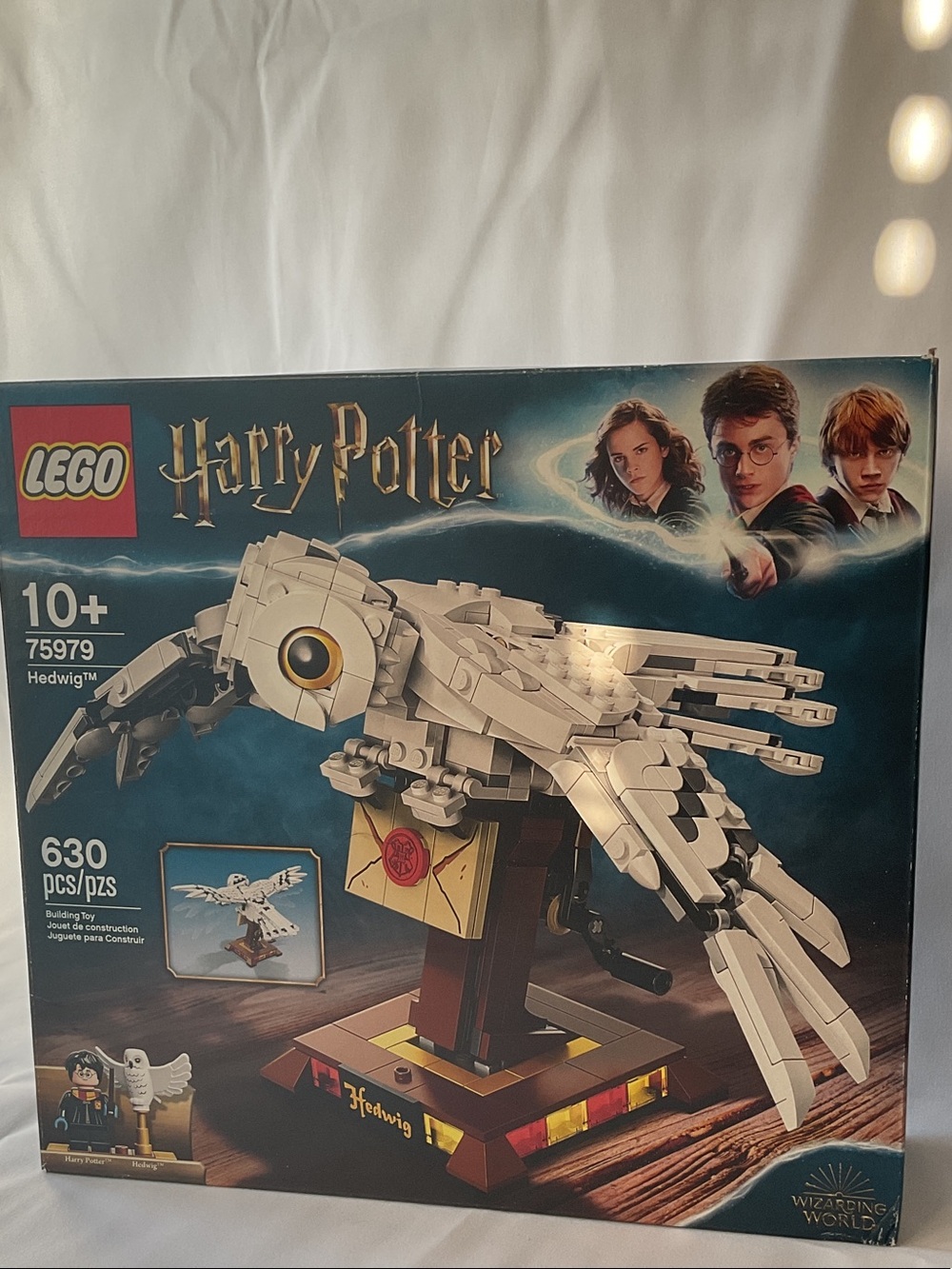 LEGO 75979 White & Tan Harry Potter Hedwig Buildable Owl with Stand